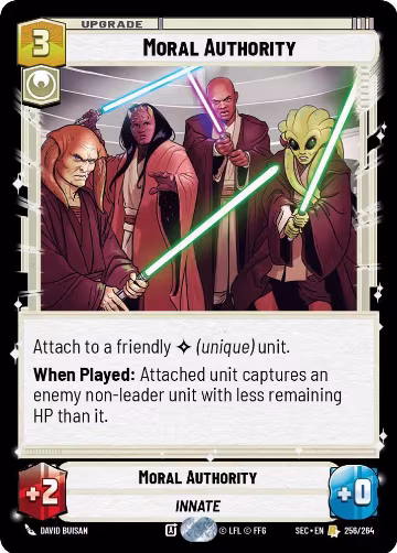 Moral Authority (256/264), Secrets of Power — Star Wars card price