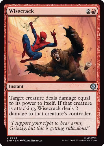Wisecrack (98), Marvel's Spider-Man — Magic card price