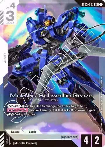 McGillis' Schwalbe Graze (ST05-007), Starter Deck 05: Iron Bloom — Gundam card price
