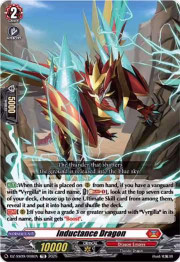 Inductance Dragon (DZ-SS09/008EN), DZ-SS09: Zero Tendo Start Deck — Vanguard card price