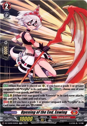 Opening of the End, Enwing (DZ-SS09/009EN), DZ-SS09: Zero Tendo Start Deck — Vanguard card price