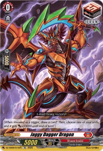Jaggy Dagger Dragon (DZ-SS09/015EN), DZ-SS09: Zero Tendo Start Deck — Vanguard card price