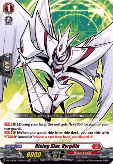 Rising Star, Vyrgilla (TDR) (DZ-SS09/003EN-R) — card price
