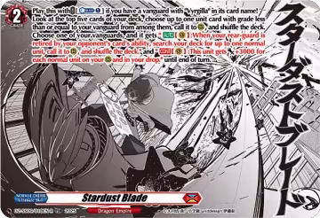 Stardust Blade (TDR) (DZ-SS09/018EN-R), DZ-SS09: Zero Tendo Start Deck — Vanguard card price