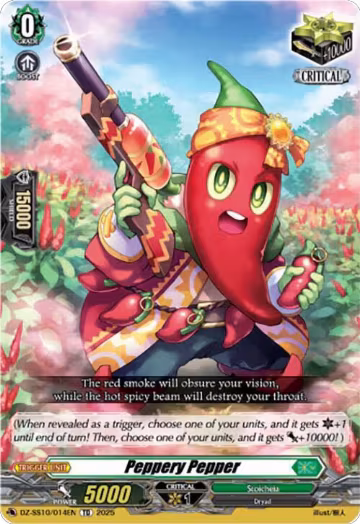 Peppery Pepper (DZ-SS10/014EN), DZ-SS10: Shiki Otei Start Deck — Vanguard card price