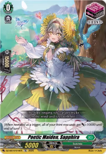 Poetic Maiden, Sapphira (DZ-SS10/016EN), DZ-SS10: Shiki Otei Start Deck — Vanguard card price