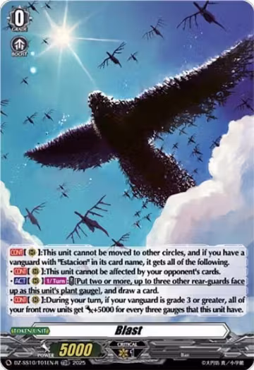 Blast (TDR) (DZ-SS10/T01EN-R), DZ-SS10: Shiki Otei Start Deck — Vanguard card price