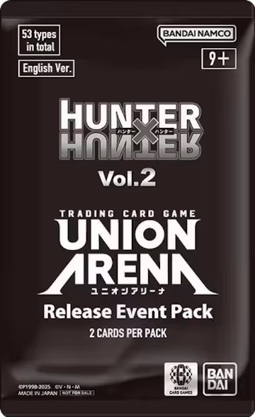 HUNTER X HUNTER Vol.2 - Release Event Pack, UEX04BT: HUNTER X HUNTER Vol.2 Release Event Cards — Union Arena sealed product price