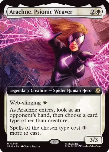 Arachne, Psionic Weaver (Extended Art) (245), Marvel's Spider-Man — Magic card price