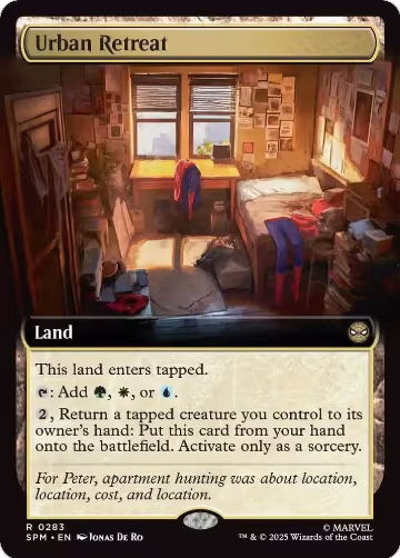 Urban Retreat (Extended Art) (283), Marvel's Spider-Man — Magic card price