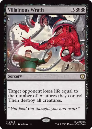 Villainous Wrath (74), Marvel's Spider-Man — Magic card price