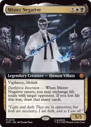 Mister Negative (Extended Art) (274), Marvel's Spider-Man — Magic card price
