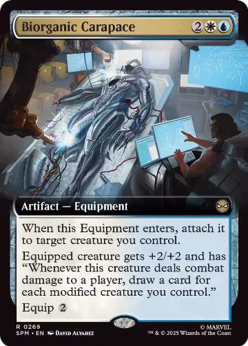 Biorganic Carapace (Extended Art) (269), Marvel's Spider-Man — Magic card price