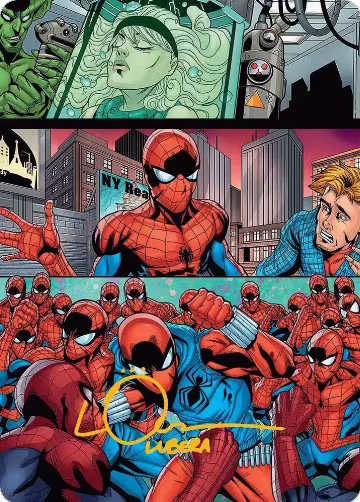 The Clone Saga Art Card (Gold-Stamped Signature) (42), Art Series: Marvel's Spider-Man — Magic card price