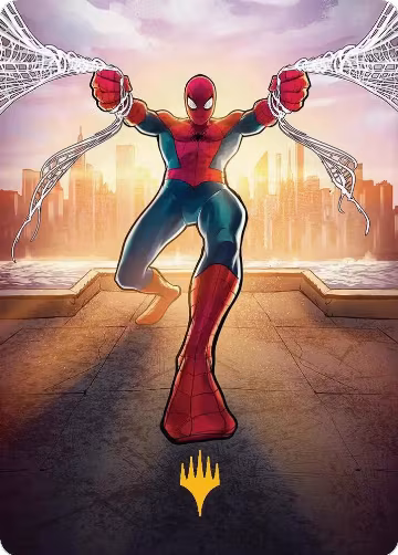 Amazing Spider-Man Art Card (36/54) (Gold-Stamped Planeswalker Symbol) (36), Art Series: Marvel's Spider-Man — Magic card price