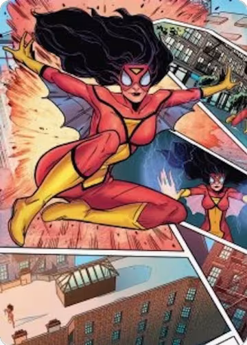 Spider-Woman, Stunning Savior Art Card (51), Art Series: Marvel's Spider-Man — Magic card price