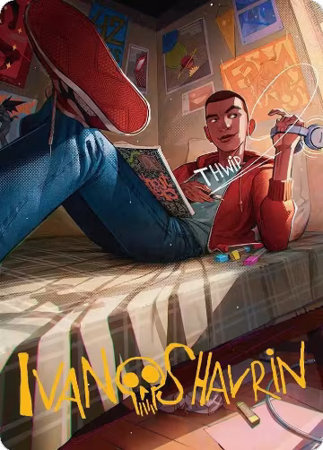 Miles Morales Art Card (Gold-Stamped Signature) (35), Art Series: Marvel's Spider-Man — Magic card price