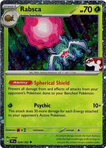 Rabsca - 024/162 (Cosmos Holo) (024/162), Prize Pack Series Cards — Pokémon card price