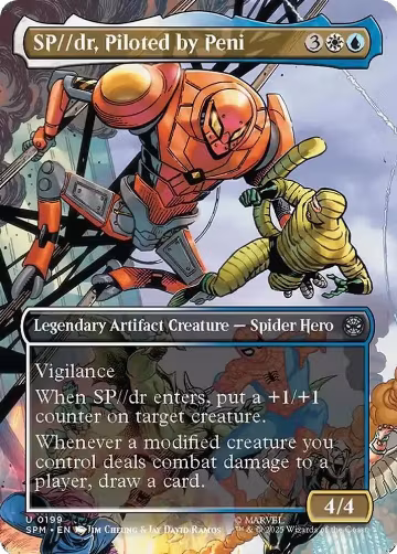 SP//dr, Piloted by Peni (Borderless) (199), Marvel's Spider-Man — Magic card price
