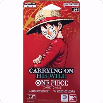 Carrying On His Will Sleeved Booster Pack, Carrying On His Will — One Piece sealed product price