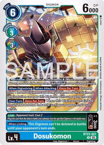 Dosukomon (BT23-021 U), Hackers' Slumber — Digimon card price