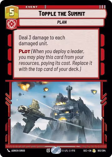 Topple the Summit (183/264), Secrets of Power — Star Wars card price