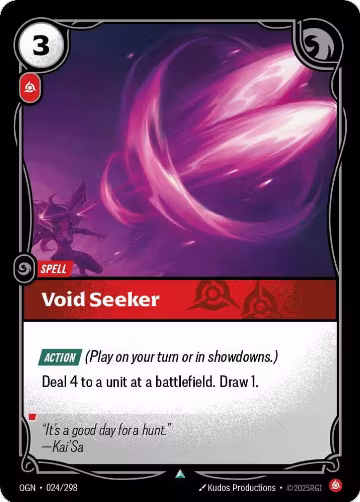 Void Seeker (024/298), Origins — Riftbound card price