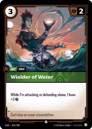 Wielder of Water (055/298), Origins — Riftbound card price