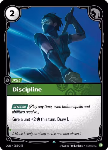Discipline (058/298), Origins — Riftbound card price