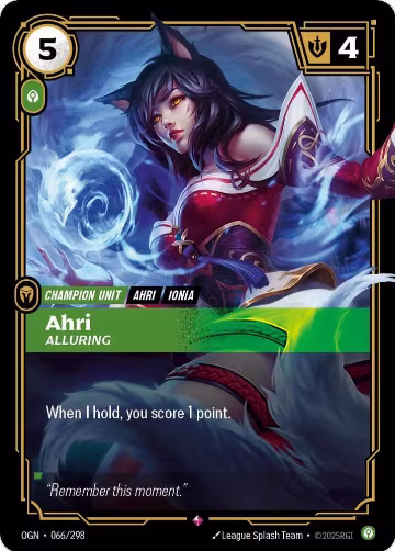 Ahri, Alluring (066/298), Origins — Riftbound card price