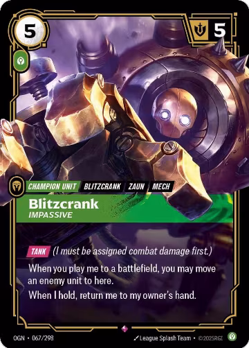 Blitzcrank, Impassive (067/298), Origins — Riftbound card price