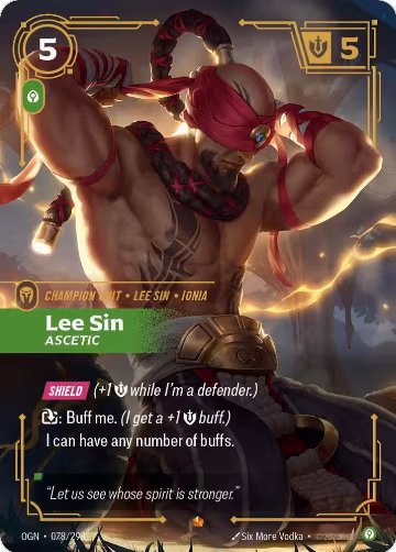 Lee Sin, Ascetic (078/298), Origins — Riftbound card price