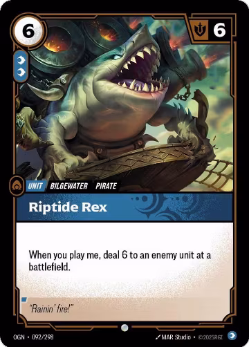 Riptide Rex (092/298), Origins — Riftbound card price
