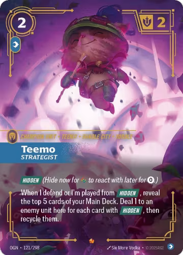 Teemo, Strategist (121/298), Origins — Riftbound card price