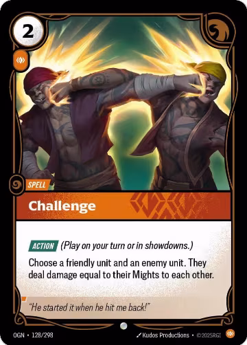 Challenge (128/298), Origins — Riftbound card price