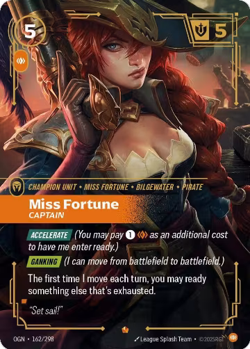Miss Fortune, Captain (162/298), Origins — Riftbound card price