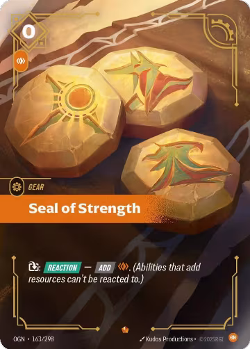 Seal of Strength (163/298), Origins — Riftbound card price