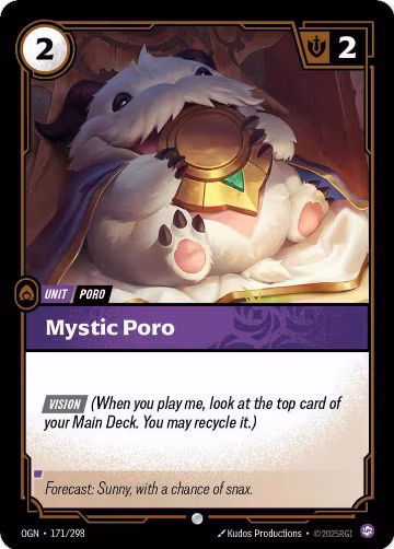 Mystic Poro (171/298), Origins — Riftbound card price