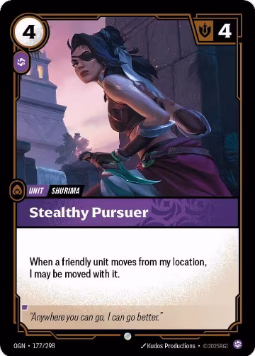 Stealthy Pursuer (177/298), Origins — Riftbound card price