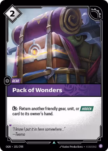 Pack of Wonders (181/298), Origins — Riftbound card price