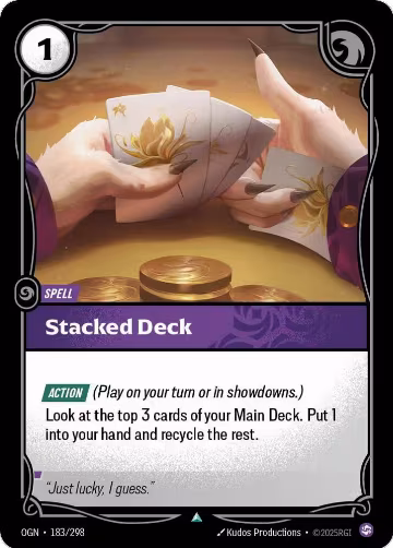 Stacked Deck (183/298), Origins — Riftbound card price