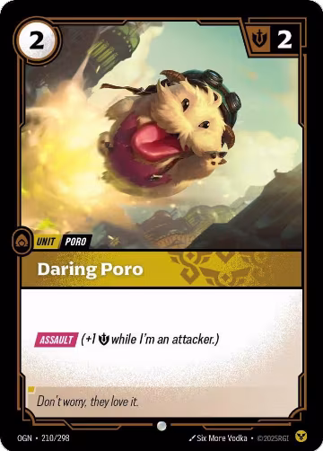 Daring Poro (210/298), Origins — Riftbound card price