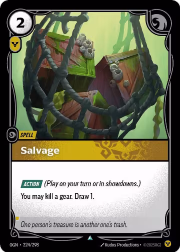 Salvage (224/298), Origins — Riftbound card price