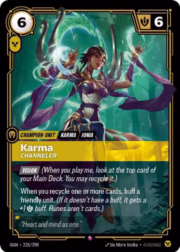 Karma, Channeler (235/298), Origins — Riftbound card price