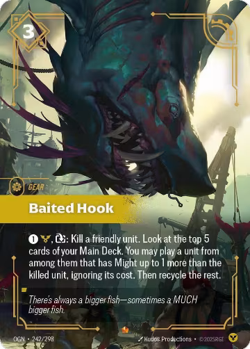 Baited Hook (242/298), Origins — Riftbound card price