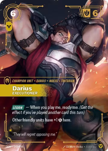 Darius, Executioner (243/298), Origins — Riftbound card price