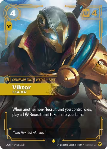 Viktor, Leader (Alternate Art) (246a/298), Origins — Riftbound card price