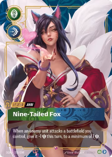 Ahri, Nine-Tailed Fox (255/298), Origins — Riftbound card price