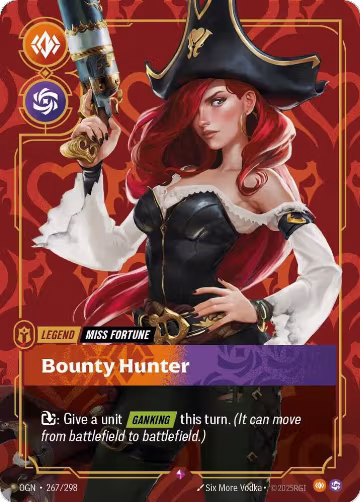 Miss Fortune, Bounty Hunter (267/298), Origins — Riftbound card price