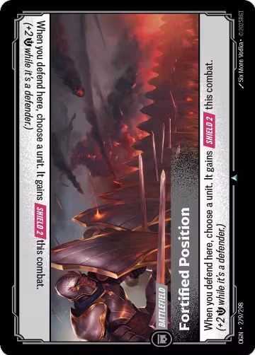 Fortified Position (279/298), Origins — Riftbound card price